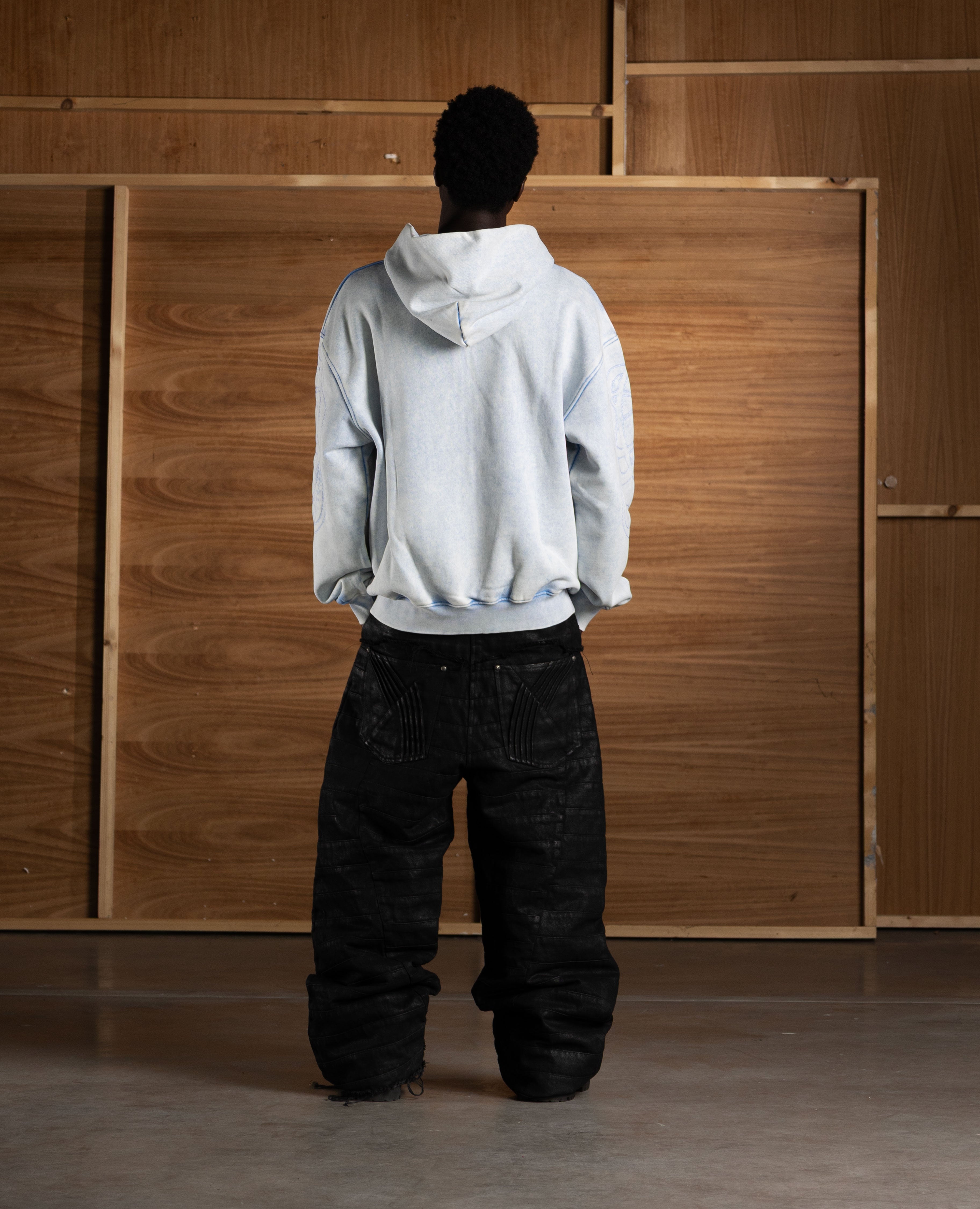 BLUE ART NOUVEAU ZIP