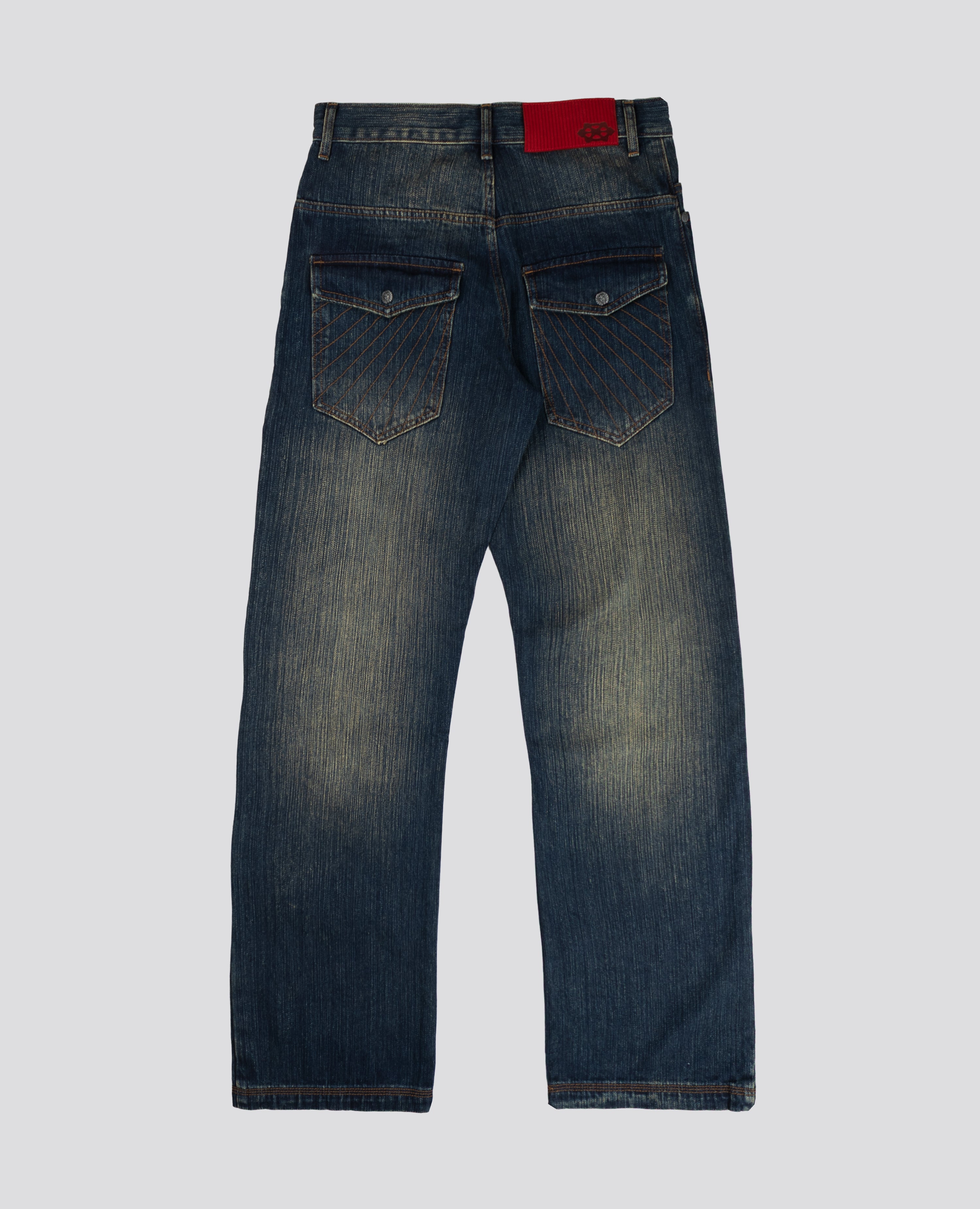 USED POCKETS STRAIGHT DENIM