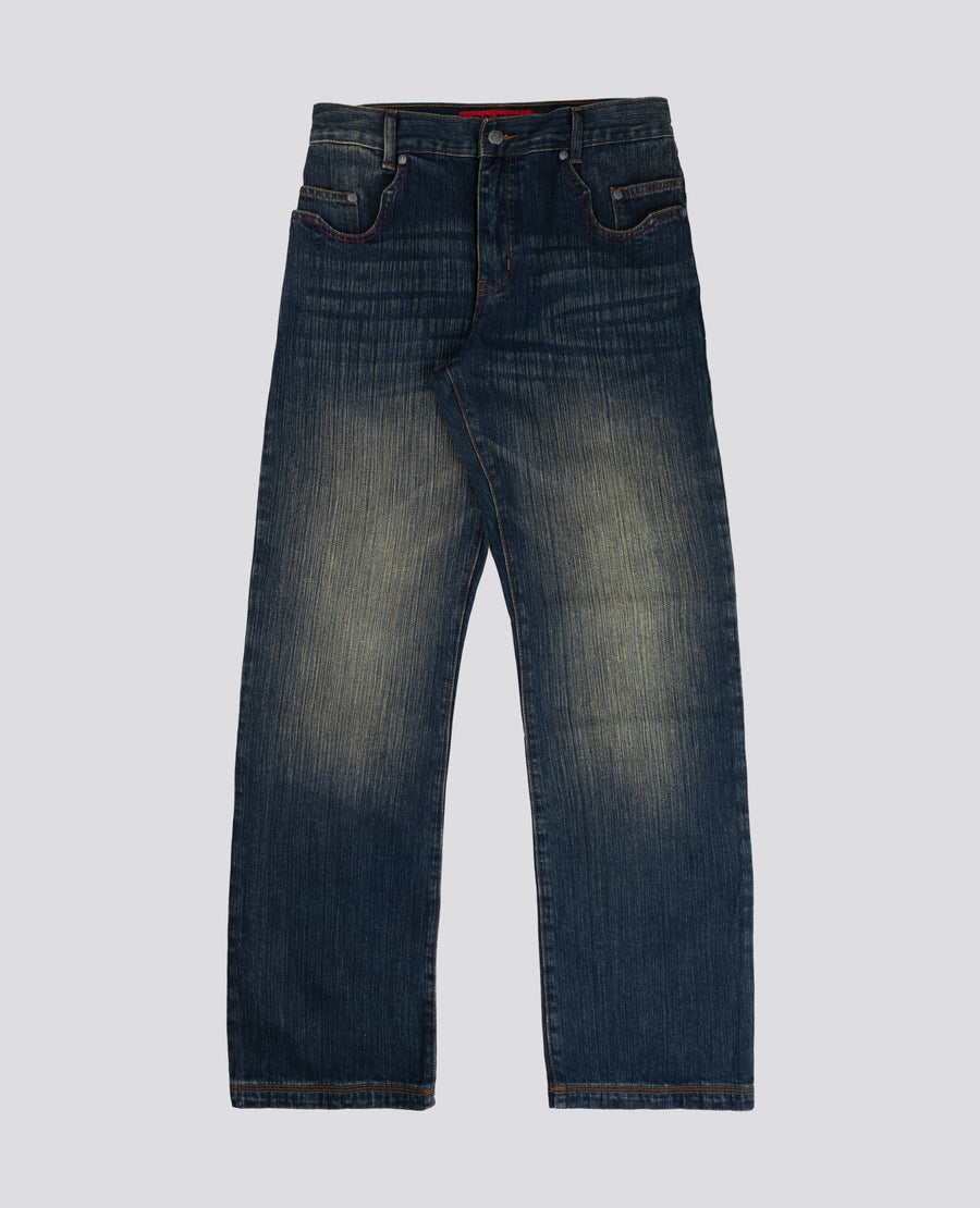 USED POCKETS STRAIGHT DENIM