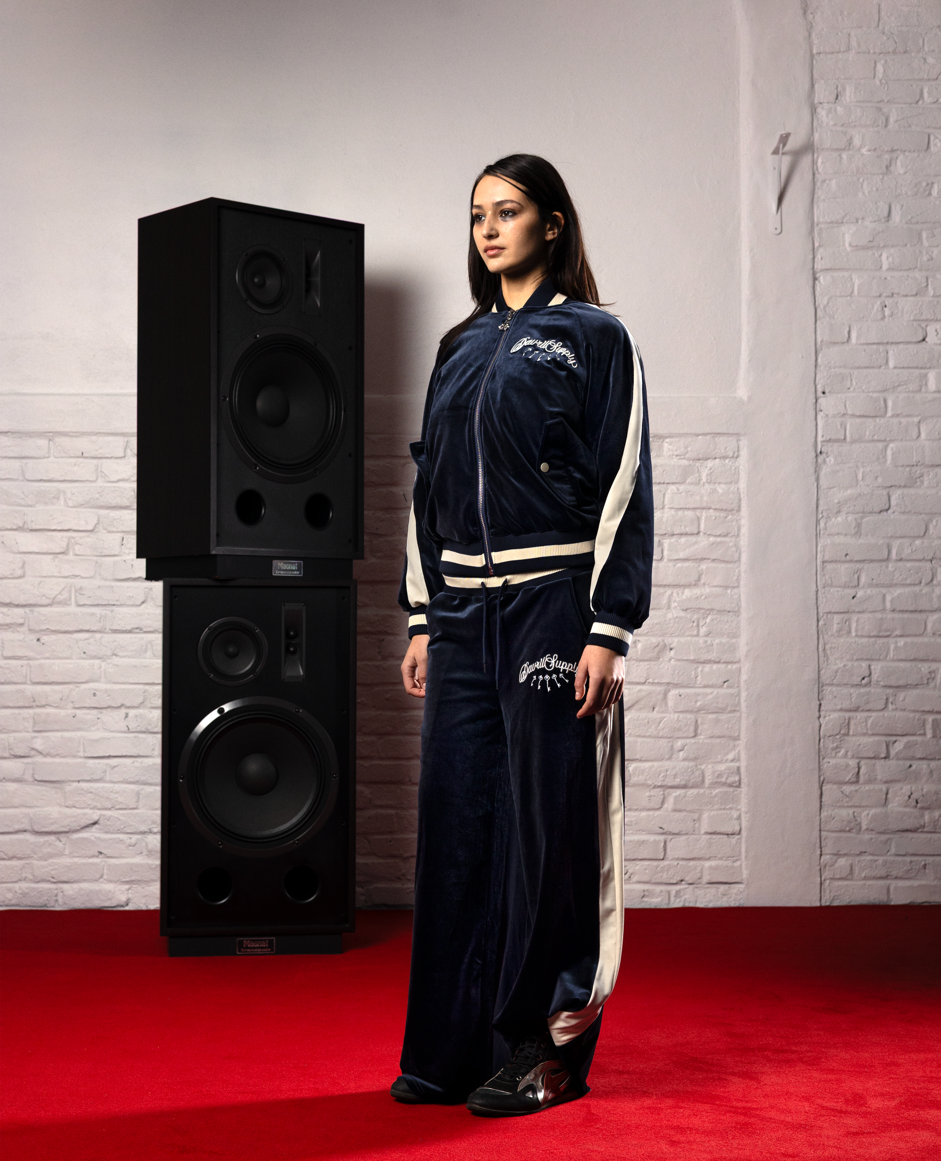 PALACEBLUE VELVET JOGGERS