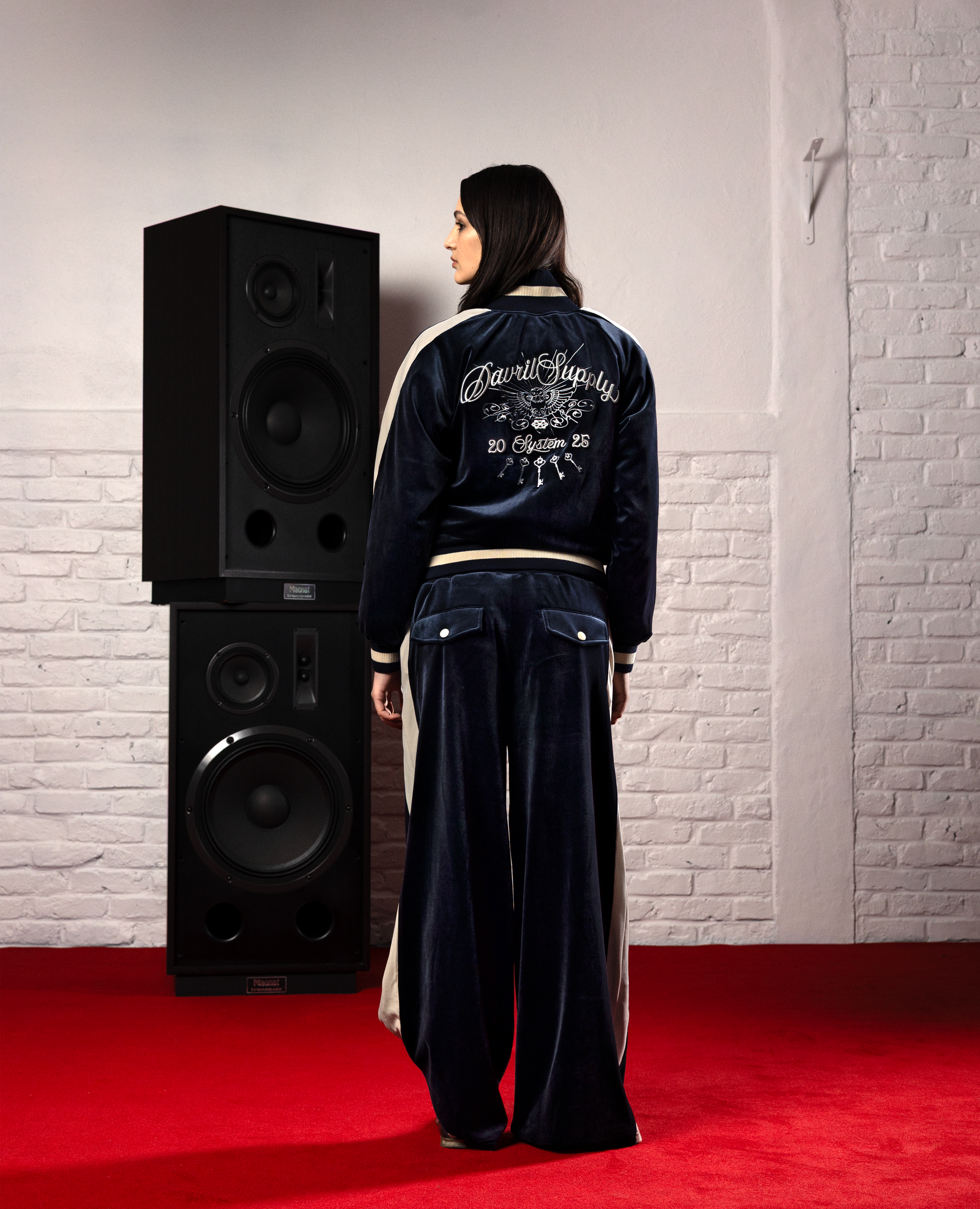 PALACEBLUE VELVET JOGGERS