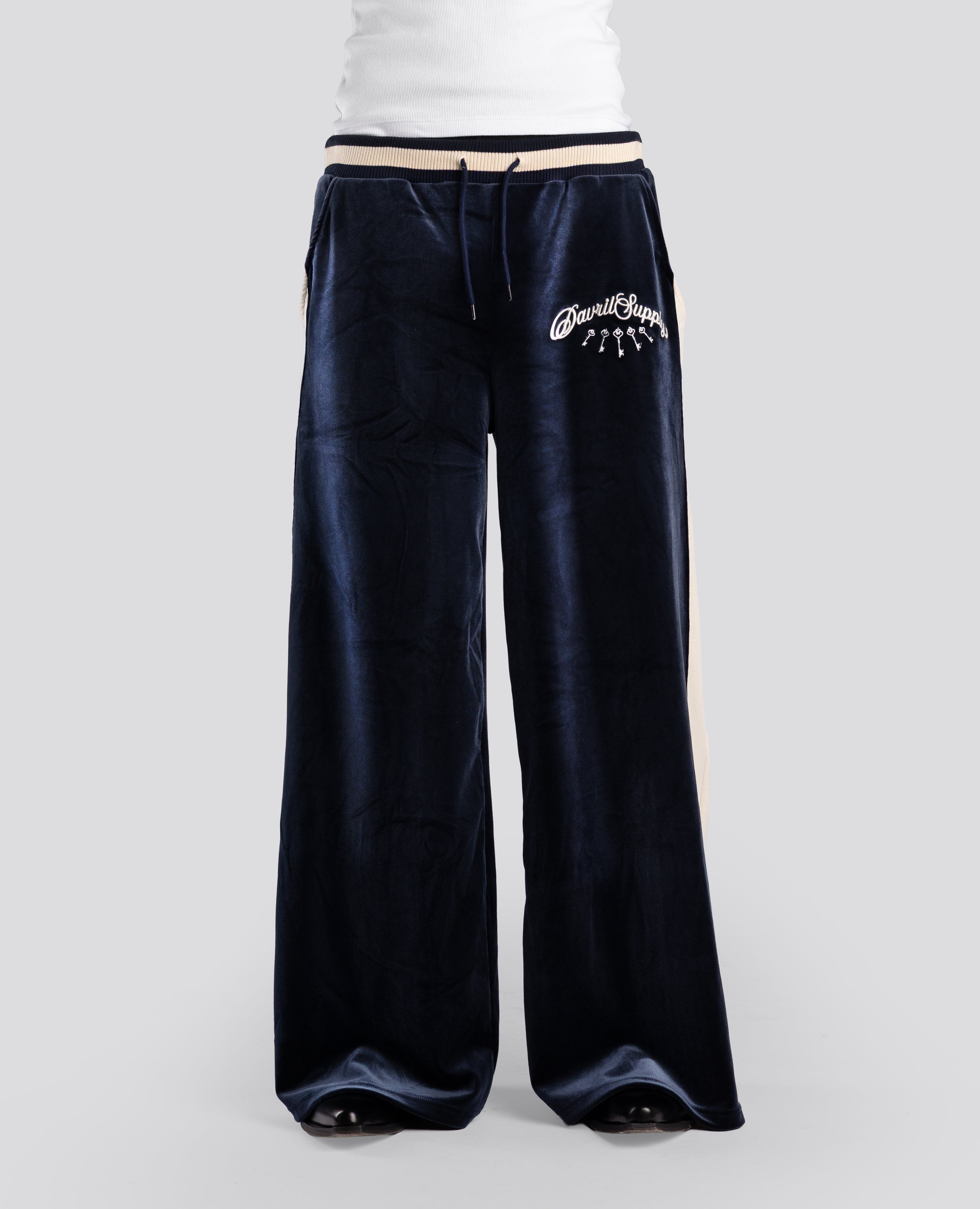 PALACEBLUE VELVET JOGGERS