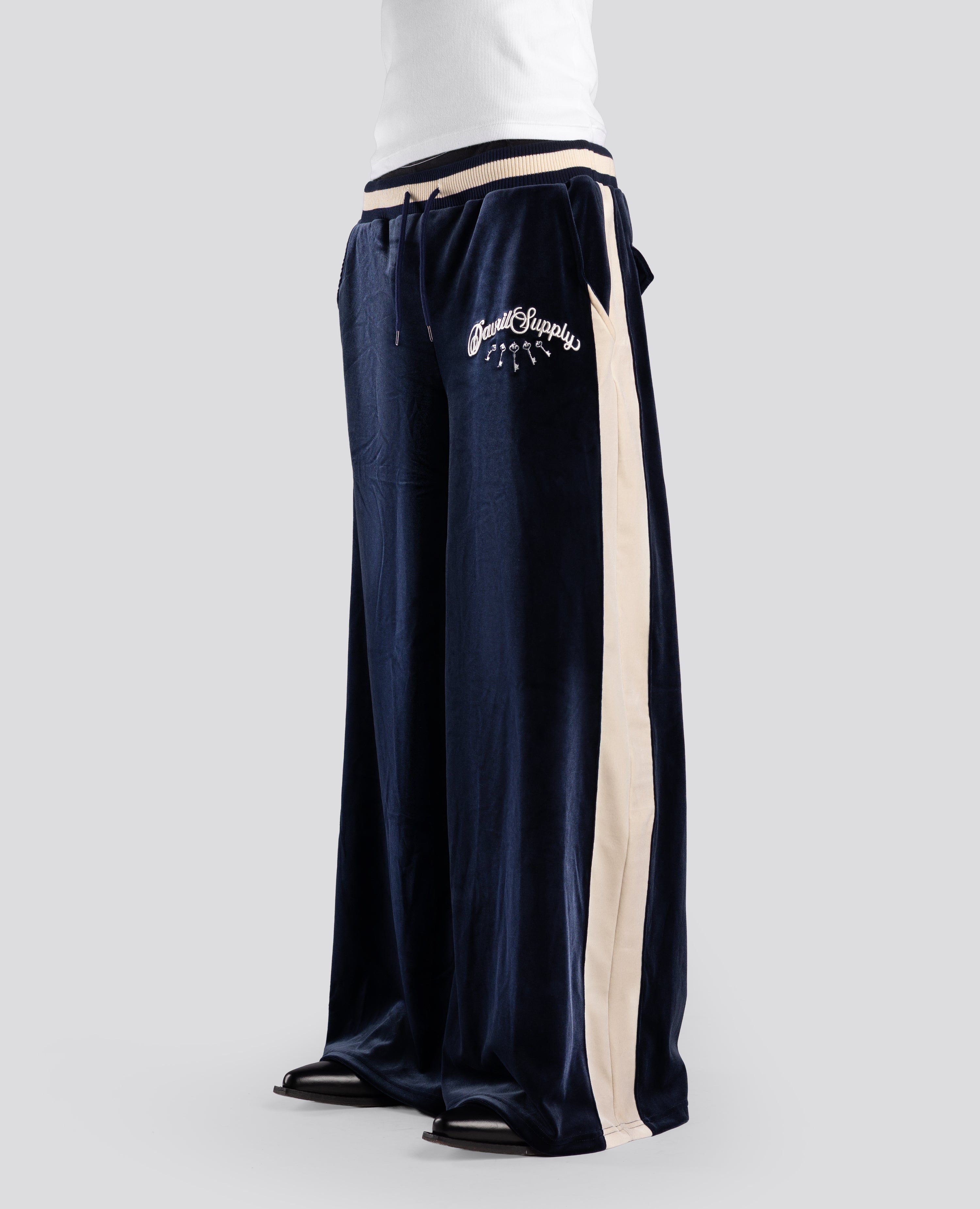PALACEBLUE VELVET JOGGERS