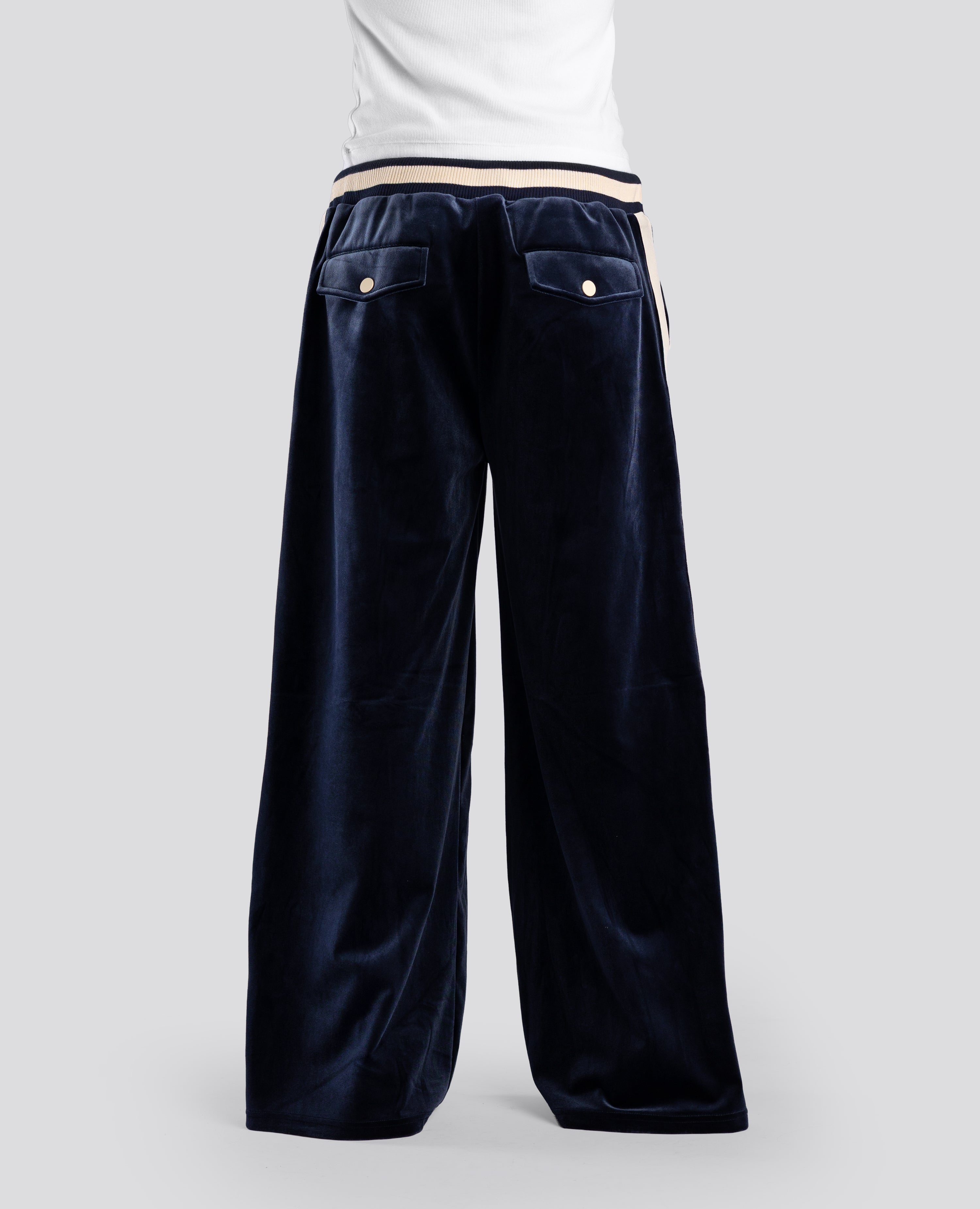 PALACEBLUE VELVET JOGGERS