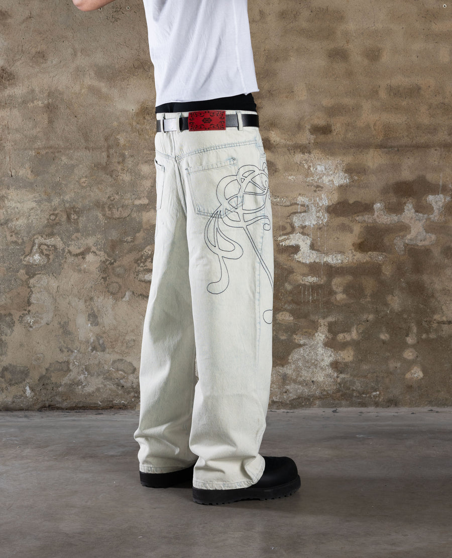 WHITE NEOART DENIM