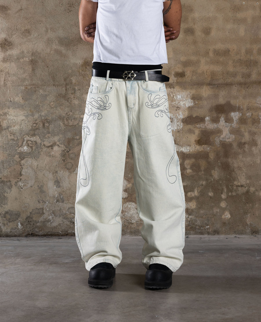 WHITE NEOART DENIM