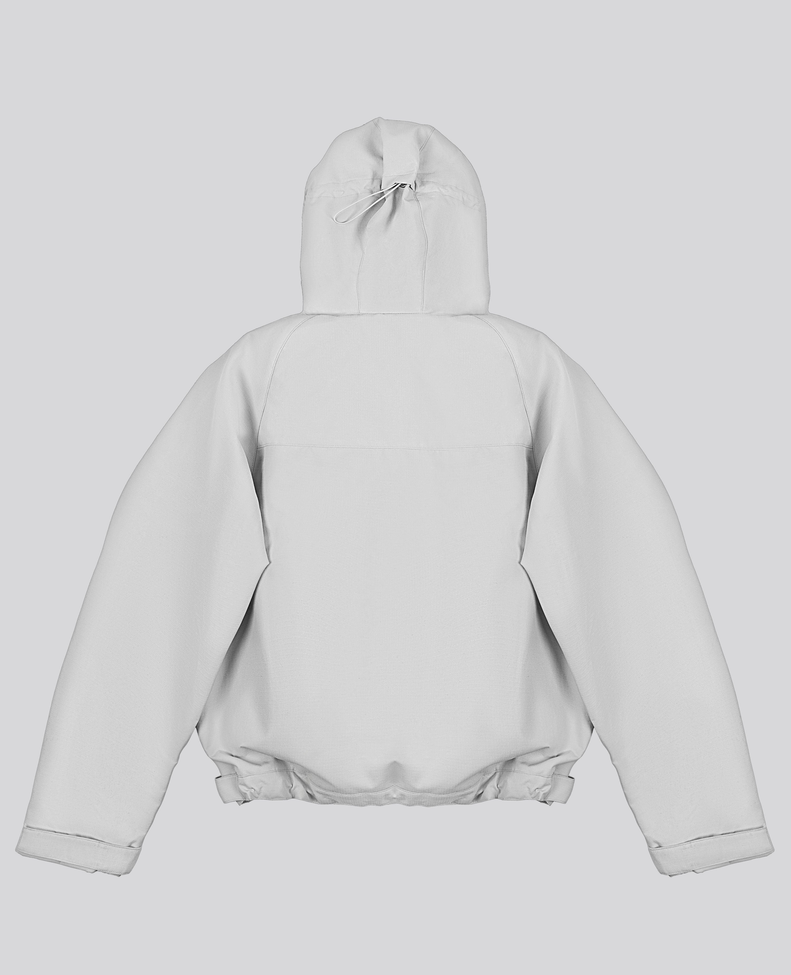 GREY WINDBREAKER JACKET