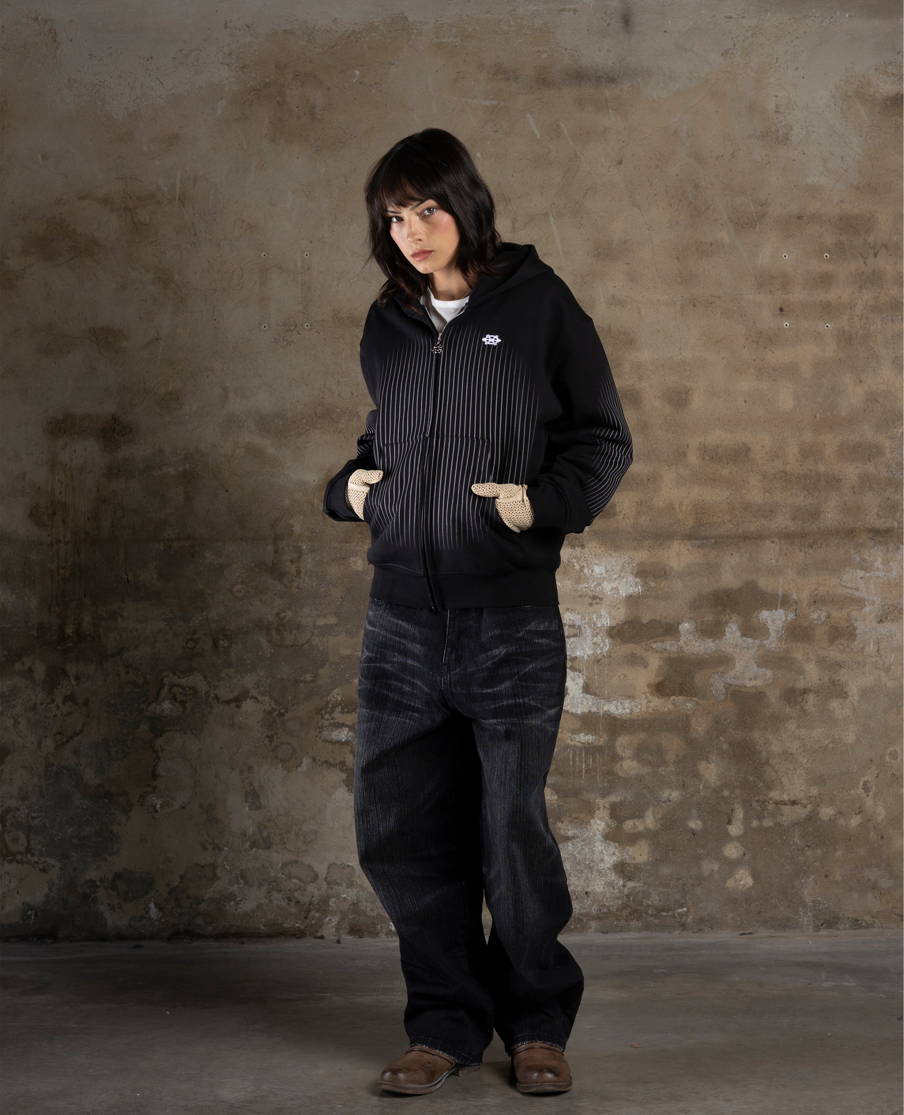BLACK BRUTAL ZIP