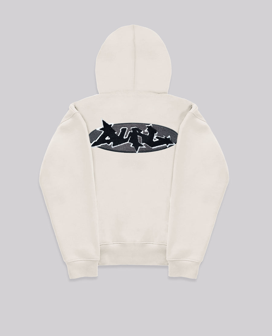 CREAM GRAFF HOODIE