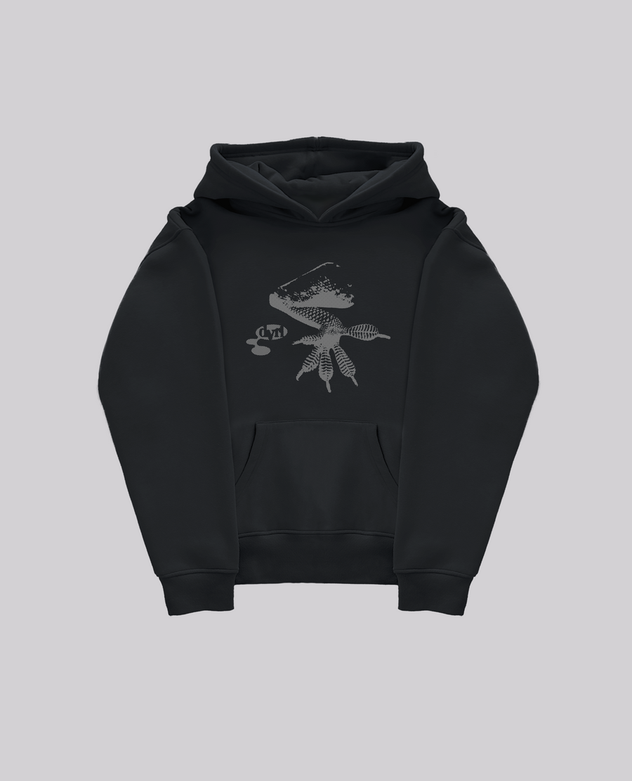 GECKO BLACK HOODIE