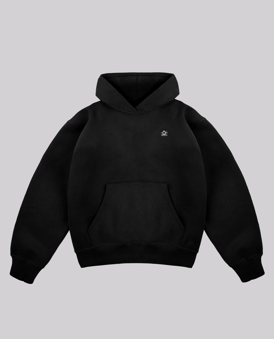 BLACK TRACK HOODIE