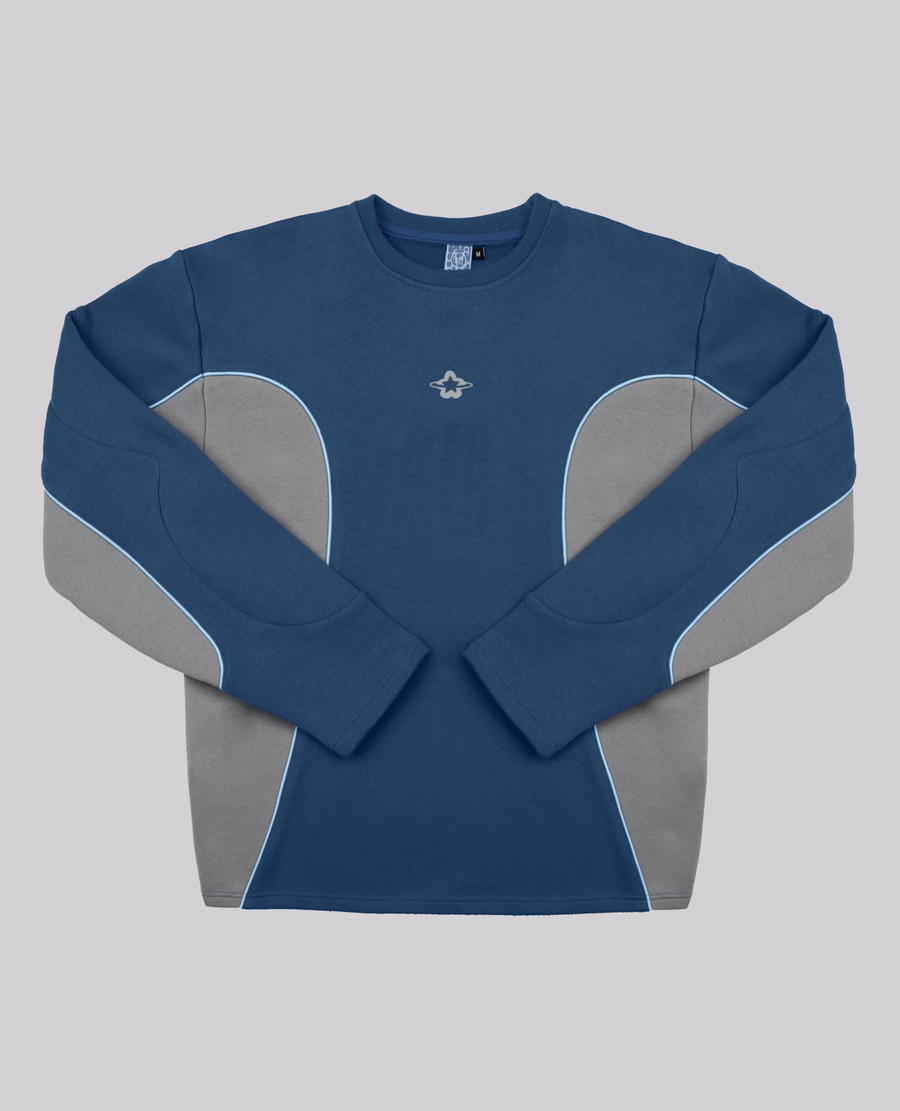 DYSTOPIC BLUE CREWNECK