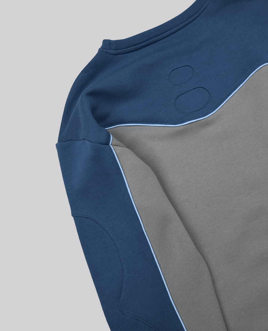 DYSTOPIC BLUE CREWNECK