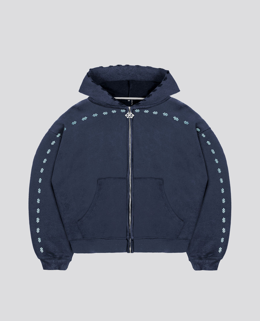 NAVYBLUE GEMS ZIP