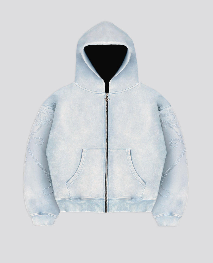BLUE ART NOUVEAU ZIP